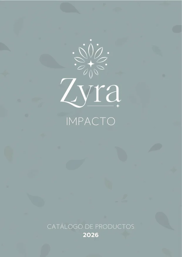 Portada del catálogo Zyra Impacto 2026