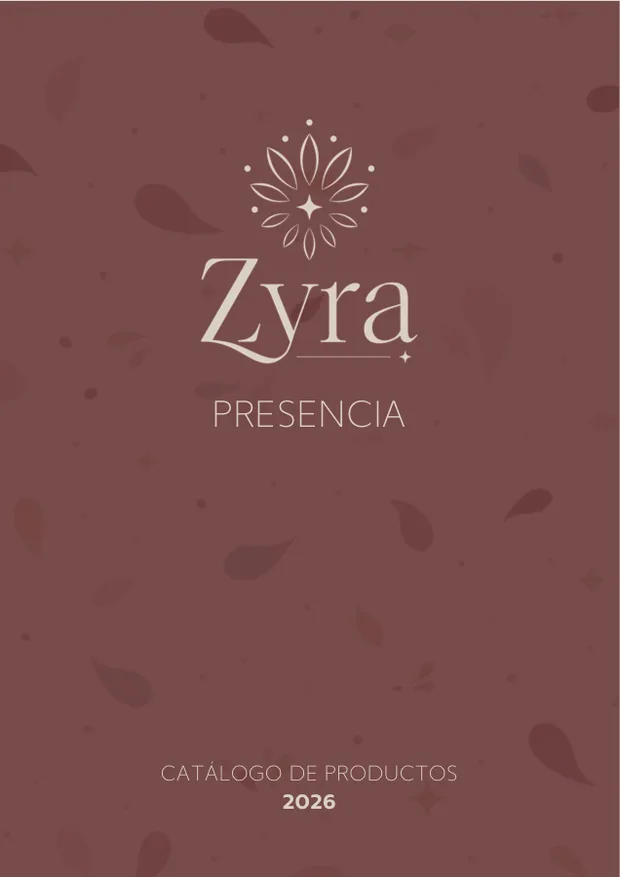 Portada del catálogo Zyra Presencia 2026